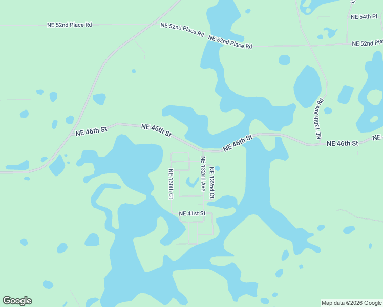 map of restaurants, bars, coffee shops, grocery stores, and more near 13132 Northeast 44th Lane in Silver Springs