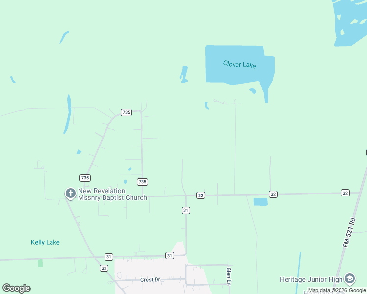 map of restaurants, bars, coffee shops, grocery stores, and more near 1200 County Road 32 in Angleton