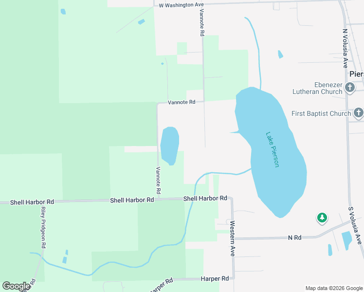 map of restaurants, bars, coffee shops, grocery stores, and more near 400 Roberts Road in Pierson