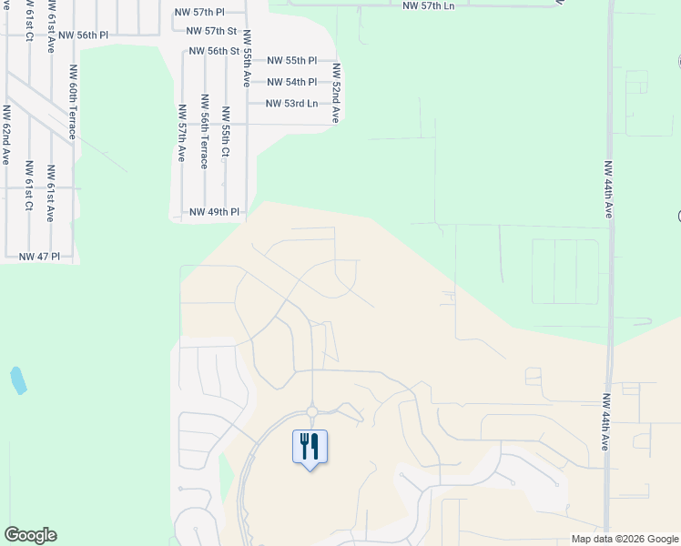 map of restaurants, bars, coffee shops, grocery stores, and more near 1805 Northwest 25th Avenue in Ocala