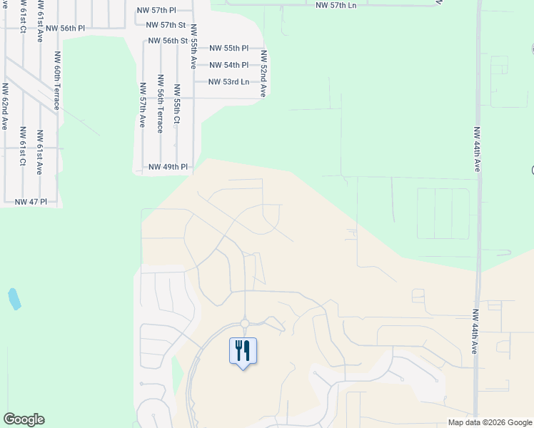 map of restaurants, bars, coffee shops, grocery stores, and more near 1805 Northwest 25th Avenue in Ocala