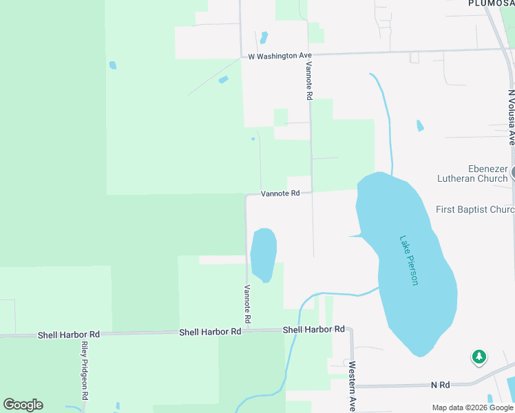 map of restaurants, bars, coffee shops, grocery stores, and more near 475 Vannote Road in Pierson