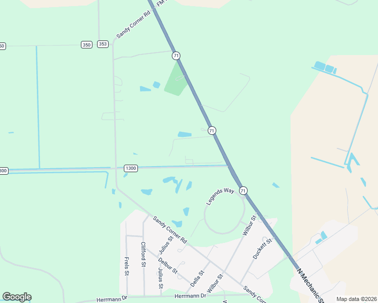 map of restaurants, bars, coffee shops, grocery stores, and more near 354 Crystal Lane in El Campo