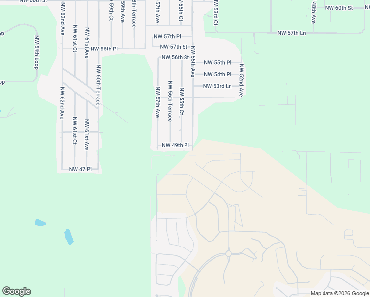 map of restaurants, bars, coffee shops, grocery stores, and more near 5550 Northwest 49th Place in Ocala