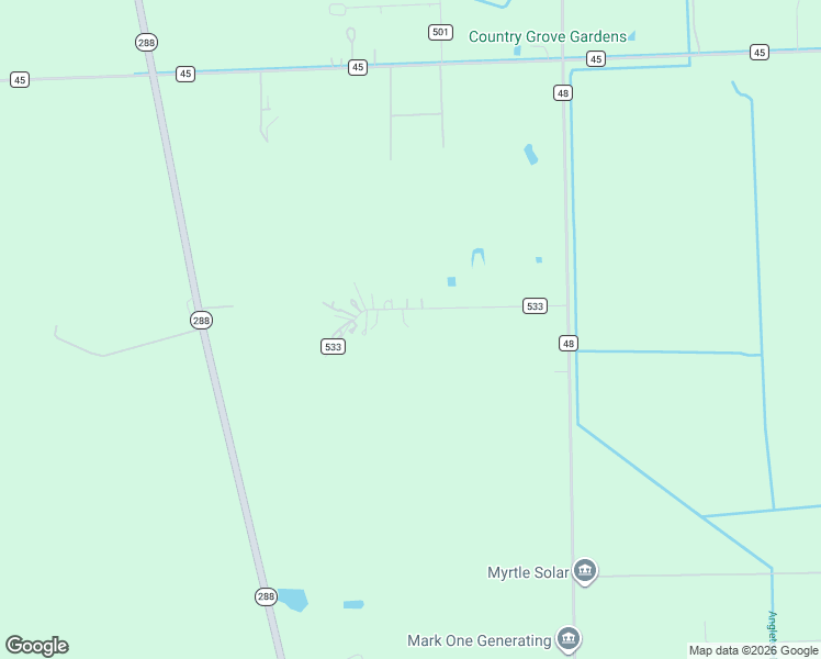 map of restaurants, bars, coffee shops, grocery stores, and more near 27 County Road 533 in Angleton
