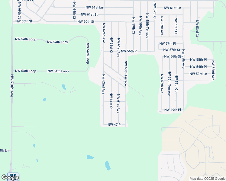 map of restaurants, bars, coffee shops, grocery stores, and more near 5151 Northwest 61st Court in Ocala