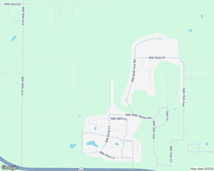 map of restaurants, bars, coffee shops, grocery stores, and more near 5260 Northwest 82nd Court in Ocala