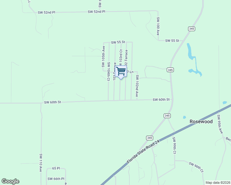 map of restaurants, bars, coffee shops, grocery stores, and more near 5931 103 Terrace in Cedar Key