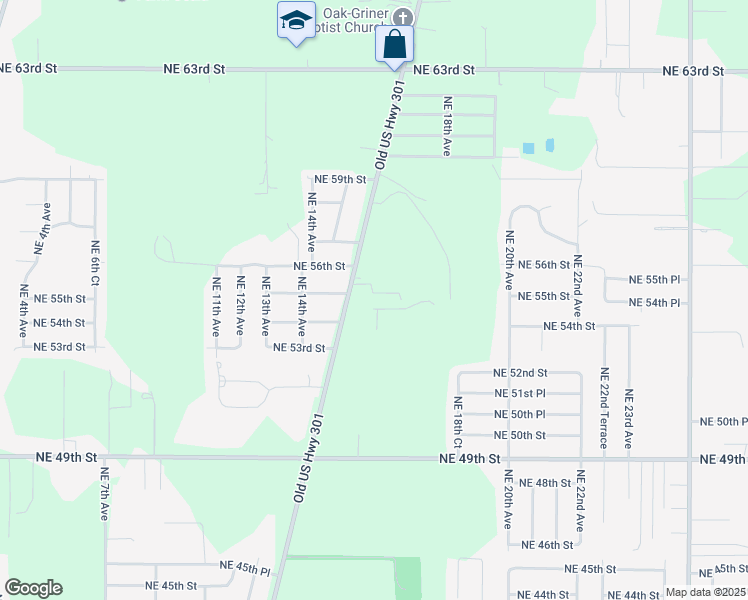 map of restaurants, bars, coffee shops, grocery stores, and more near in Ocala