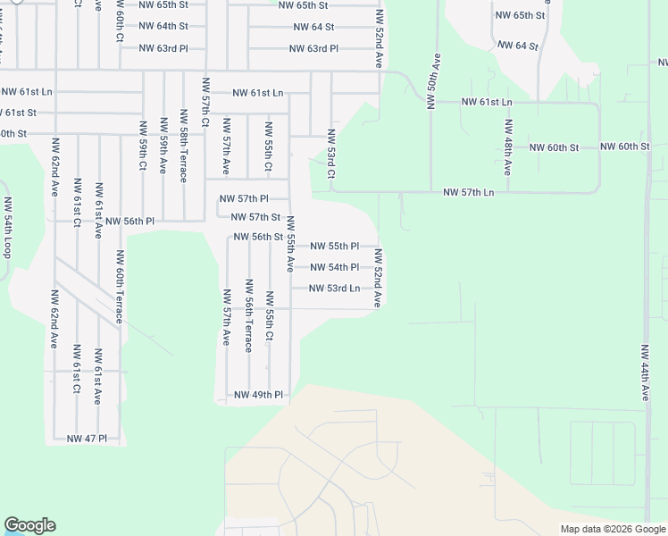 map of restaurants, bars, coffee shops, grocery stores, and more near 5381 Northwest 54th Place in Ocala
