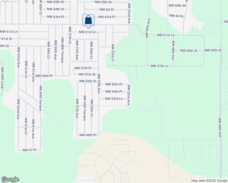 map of restaurants, bars, coffee shops, grocery stores, and more near 5381 Northwest 54th Place in Ocala