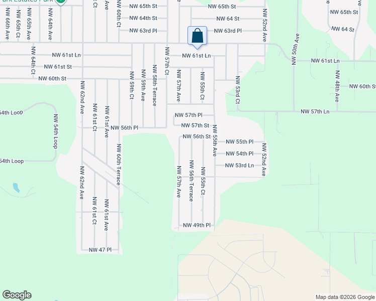map of restaurants, bars, coffee shops, grocery stores, and more near 5488 Northwest 56th Terrace in Ocala