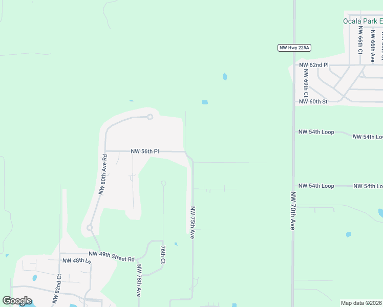 map of restaurants, bars, coffee shops, grocery stores, and more near 5615 Northwest 75th Avenue in Ocala