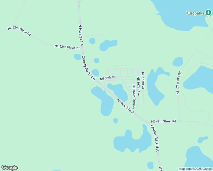 map of restaurants, bars, coffee shops, grocery stores, and more near 5680 North Highway 314a in Silver Springs