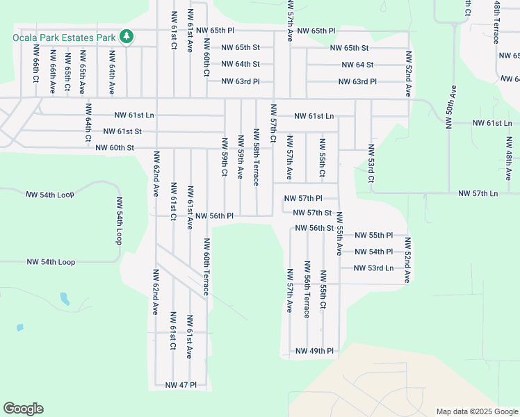 map of restaurants, bars, coffee shops, grocery stores, and more near 5693 Northwest 58th Terrace in Ocala