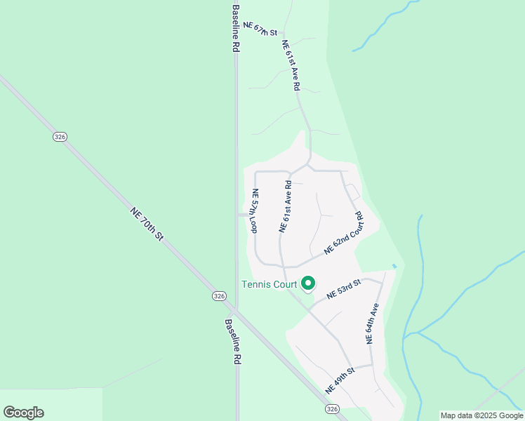 map of restaurants, bars, coffee shops, grocery stores, and more near 5802 Northeast 61st Avenue Road in Silver Springs
