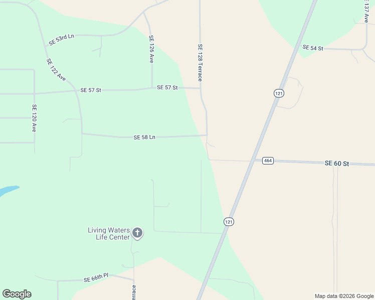 map of restaurants, bars, coffee shops, grocery stores, and more near 12850 Southeast 58 Lane in Morriston