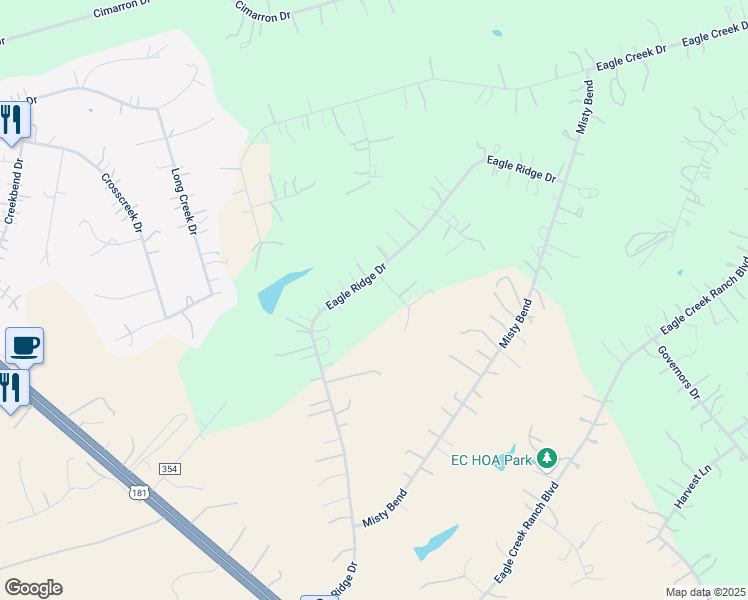map of restaurants, bars, coffee shops, grocery stores, and more near 106 Hickory Circle in Floresville