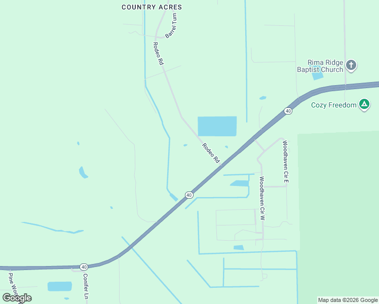 map of restaurants, bars, coffee shops, grocery stores, and more near 120 Rodeo Road in Ormond Beach