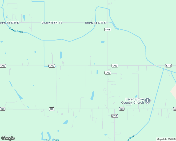 map of restaurants, bars, coffee shops, grocery stores, and more near 814-898 County Road 6710 in Natalia