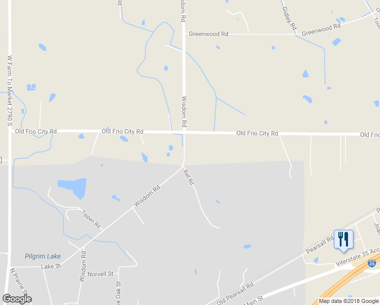 map of restaurants, bars, coffee shops, grocery stores, and more near 14844 Old Frio City Road in Lytle