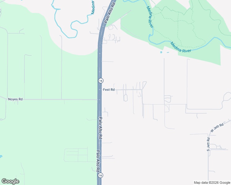 map of restaurants, bars, coffee shops, grocery stores, and more near 3922 Fest Road in San Antonio