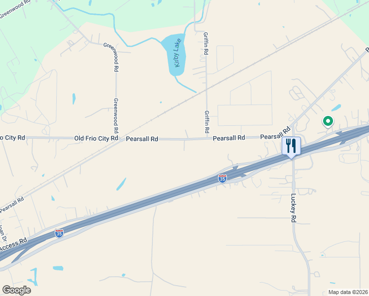 map of restaurants, bars, coffee shops, grocery stores, and more near 13228 Pearsall Road in Atascosa