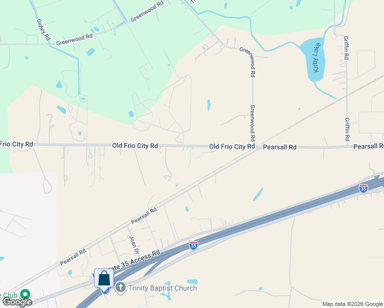 map of restaurants, bars, coffee shops, grocery stores, and more near 13816 Old Frio City Road in Lytle