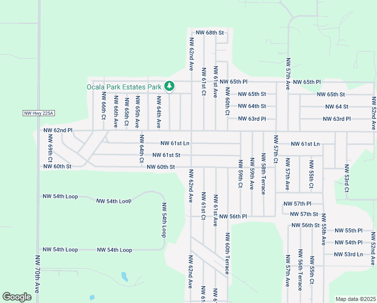 map of restaurants, bars, coffee shops, grocery stores, and more near 6110 Northwest 62nd Avenue in Ocala
