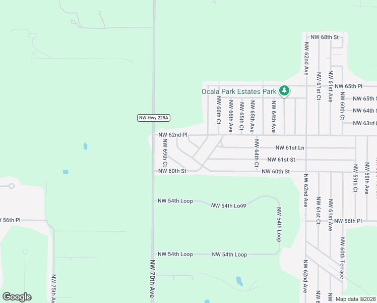 map of restaurants, bars, coffee shops, grocery stores, and more near 6751 Northwest 62nd Street Road in Ocala