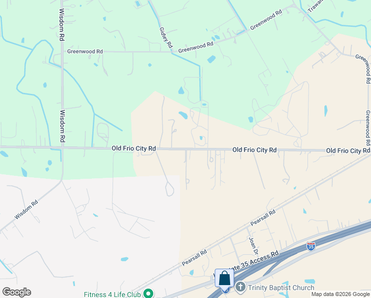 map of restaurants, bars, coffee shops, grocery stores, and more near 14326 Old Frio City Road in Atascosa