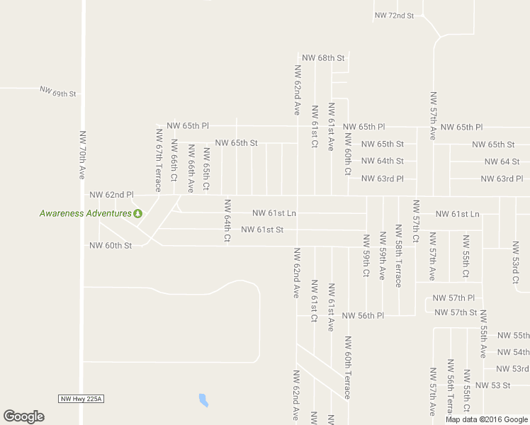 map of restaurants, bars, coffee shops, grocery stores, and more near 6341 Northwest 61st Lane in Ocala