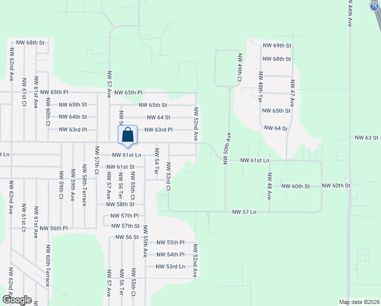 map of restaurants, bars, coffee shops, grocery stores, and more near 5255 Northwest 61st Lane in Ocala