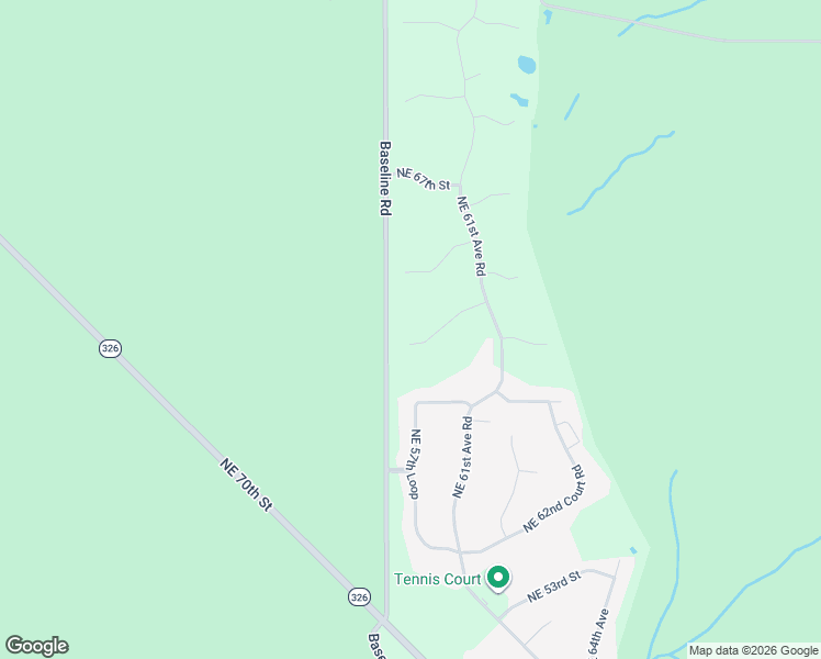 map of restaurants, bars, coffee shops, grocery stores, and more near 5885 Northeast 63rd Street in Silver Springs