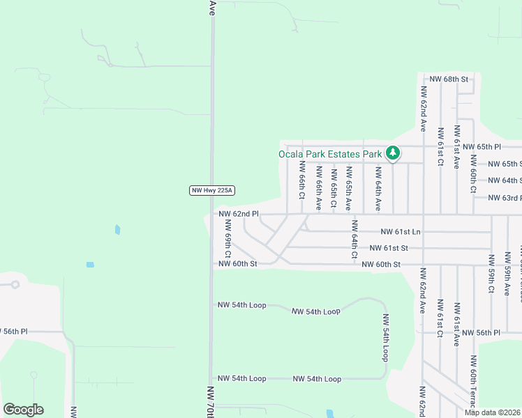 map of restaurants, bars, coffee shops, grocery stores, and more near 6677 Northwest 62nd Place in Ocala