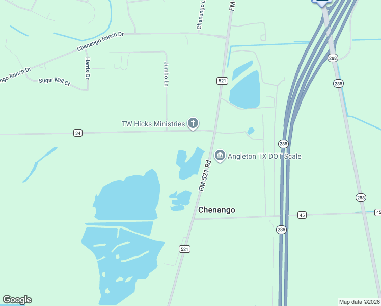 map of restaurants, bars, coffee shops, grocery stores, and more near 23102 FM 521 Road in Angleton