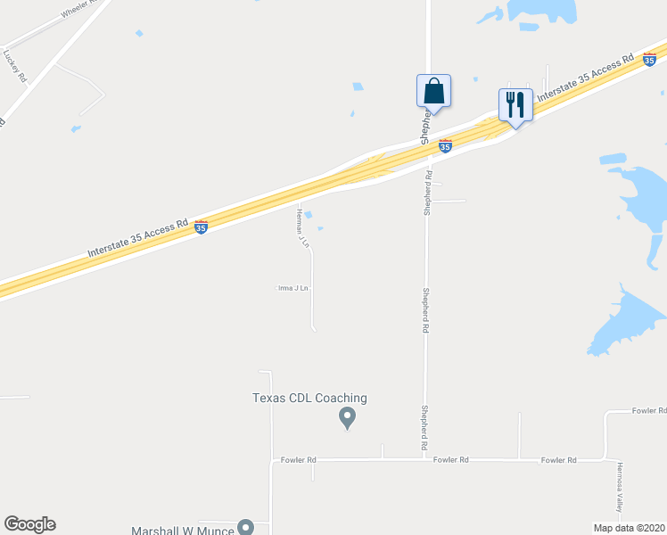 map of restaurants, bars, coffee shops, grocery stores, and more near 17220 Herman J Lane in Atascosa