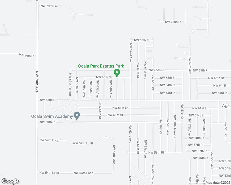 map of restaurants, bars, coffee shops, grocery stores, and more near 6344 Northwest 63rd Terrace in Ocala