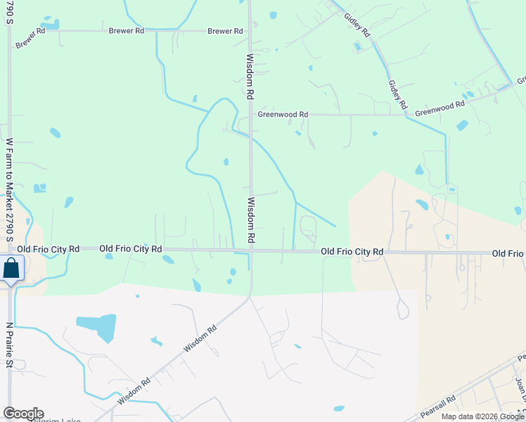 map of restaurants, bars, coffee shops, grocery stores, and more near 17178 Wisdom Road in Atascosa