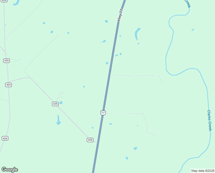 map of restaurants, bars, coffee shops, grocery stores, and more near Highway 77 in Hallettsville