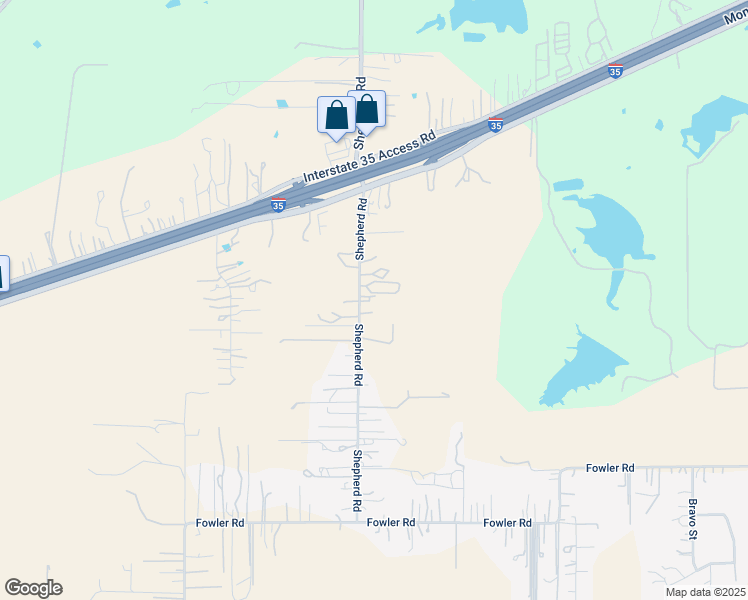 map of restaurants, bars, coffee shops, grocery stores, and more near 17180 Shepherd Road in Atascosa