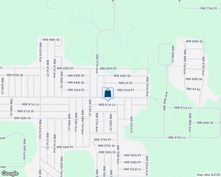 map of restaurants, bars, coffee shops, grocery stores, and more near 5565 Northwest 63rd Place in Ocala