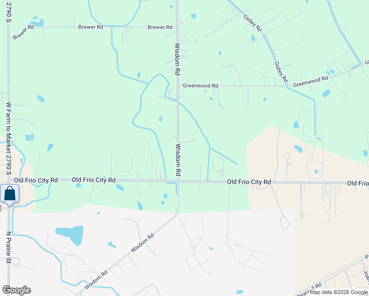 map of restaurants, bars, coffee shops, grocery stores, and more near 17178 Wisdom Road in Atascosa