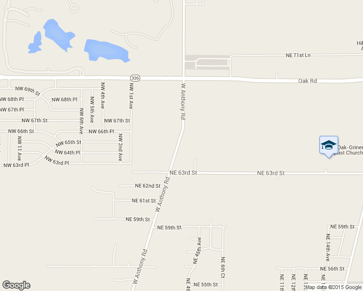 map of restaurants, bars, coffee shops, grocery stores, and more near 6497 West Anthony Road in Ocala