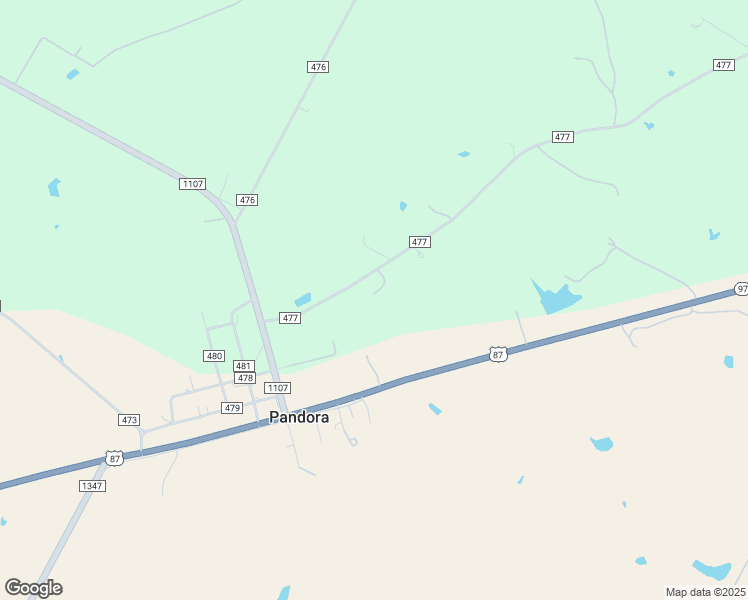 map of restaurants, bars, coffee shops, grocery stores, and more near 206 County Road 477 in Stockdale