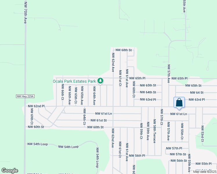map of restaurants, bars, coffee shops, grocery stores, and more near 6485 Northwest 62nd Terrace in Ocala