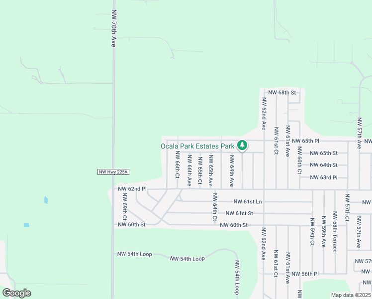 map of restaurants, bars, coffee shops, grocery stores, and more near 6635 Northwest 65th Street in Ocala