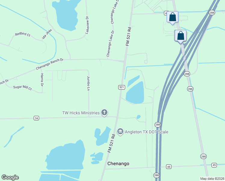 map of restaurants, bars, coffee shops, grocery stores, and more near 23202 FM 521 Road in Angleton