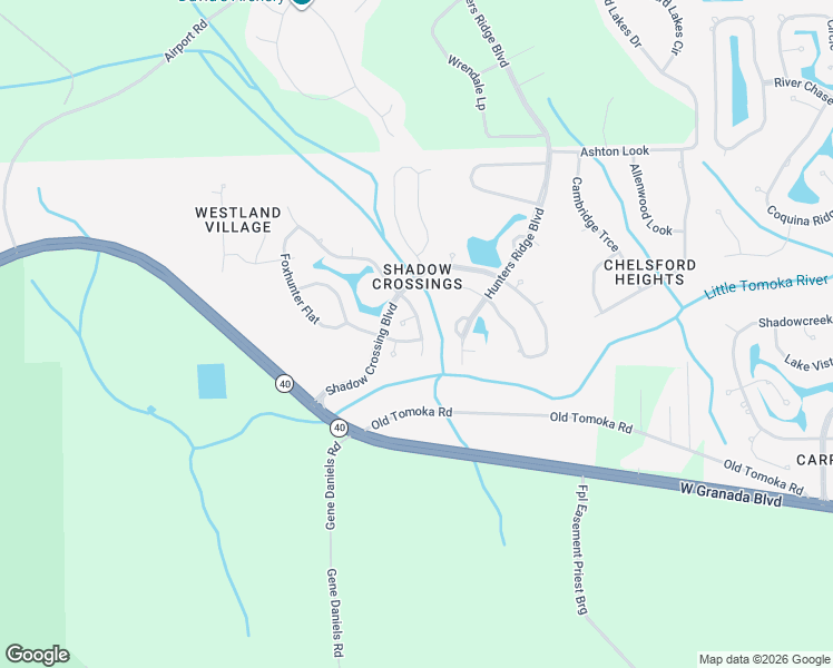 map of restaurants, bars, coffee shops, grocery stores, and more near 18 Meadow Ridge View in Ormond Beach