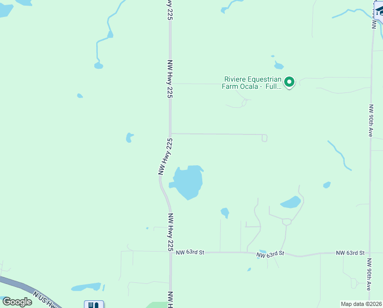 map of restaurants, bars, coffee shops, grocery stores, and more near 7085 Northwest Highway 225 in Ocala